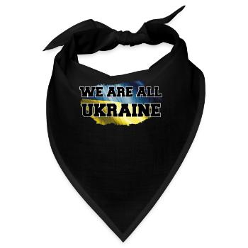 Ukraine We are all Ukraine - Bandana - Schwarz - Vorne