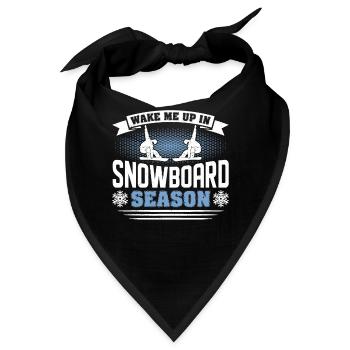 Snowboarder Snowboarden Snowboard - Bandana - Schwarz - Vorne
