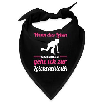Leichtathletik - Bandana - Schwarz - Vorne