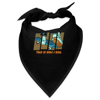 Skateboard Skateboarder Skater - Bandana - Schwarz - Vorne