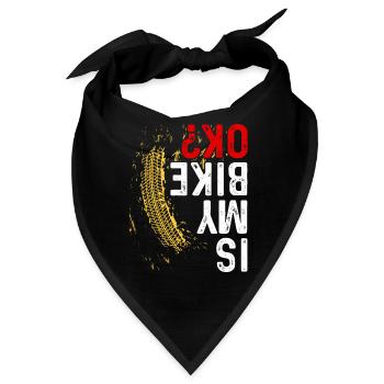 Dirt Bike - Bandana - Schwarz - Vorne