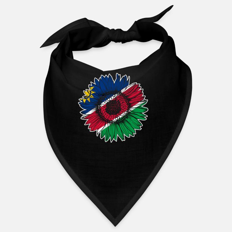 Namibia Flag Sunflower Bandana