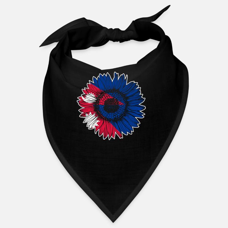 Nepal Flag Sunflower Bandana