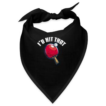 Ping-Pong Tischtennis - Bandana - Schwarz - Vorne