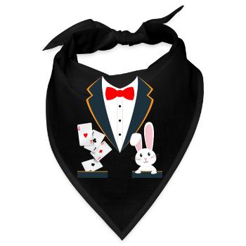 Zauberer Kostüm Zauberer - Bandana - Schwarz - Vorne