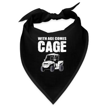 With Age Comes Cage SXS UTV - Bandana - Schwarz - Vorne