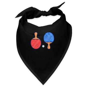 Ping-Pong Tischtennis - Bandana - Schwarz - Vorne