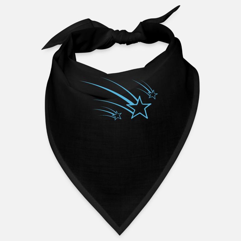Shooting Stars Design Bleu Bandana
