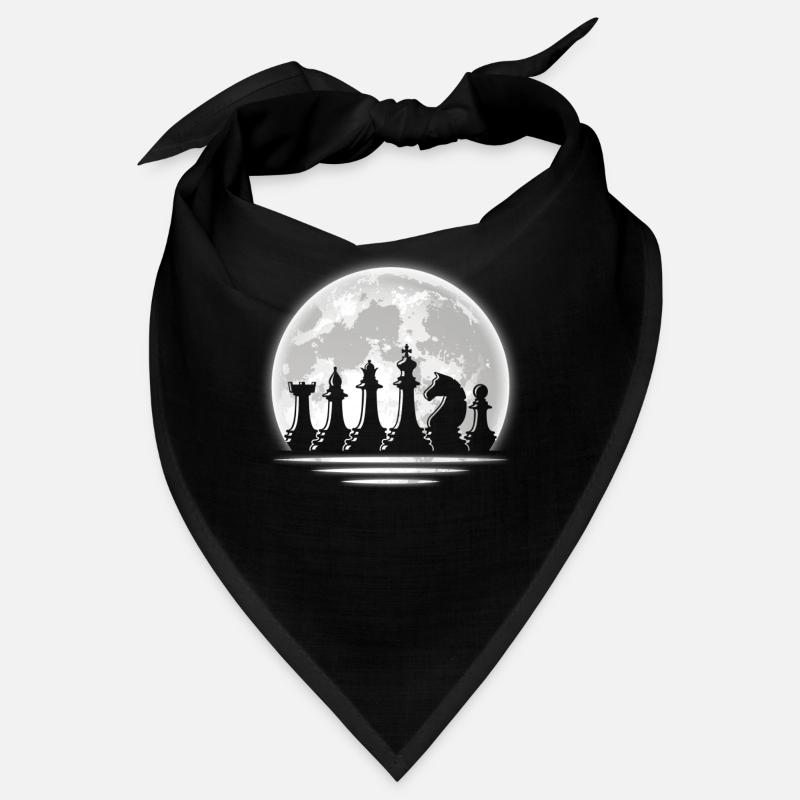 Échecs - Bandana - noir