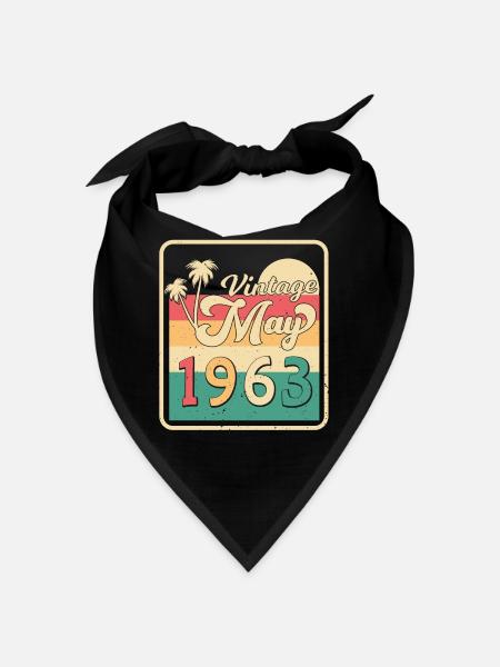 1963 May Vintage - Bandana - black - Front