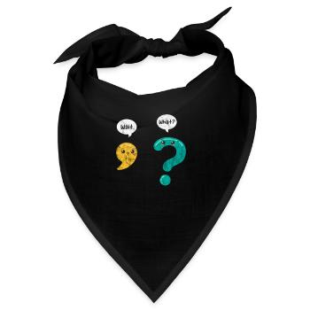 Grammatik Lehrer - Bandana - Schwarz - Vorne