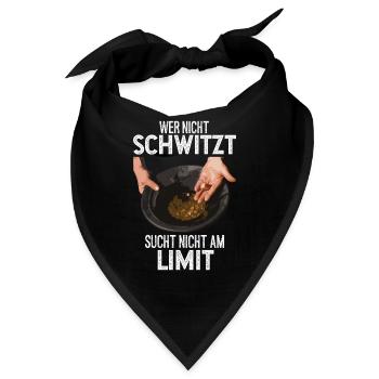 Goldsucher Goldwaschen Goldgraben Goldbarren - Bandana - Schwarz - Vorne