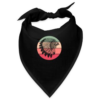 Indianer - Bandana - Schwarz - Vorne