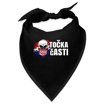 Kroatien - Bandana - Schwarz - Vorne