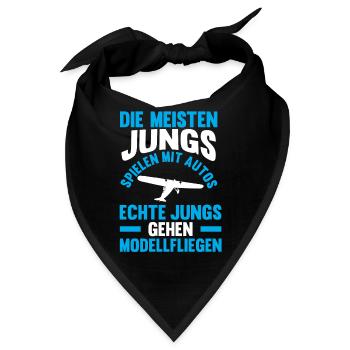 Modellfliegen Modellflieger Modellflug - Bandana - Schwarz - Vorne