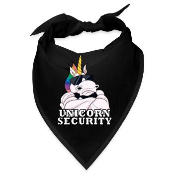 Unicorn Security I Unicorn Bouncer I Unicorn - Bandana - Schwarz - Vorne