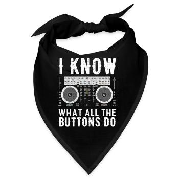 DJ - Bandana - Schwarz - Vorne
