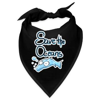 Save the Oceans - Bandana - Schwarz - Vorne