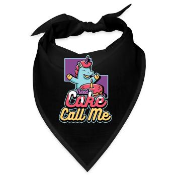 Need Cake Call Me Delicious Cake Bakery - Bandana - Schwarz - Vorne