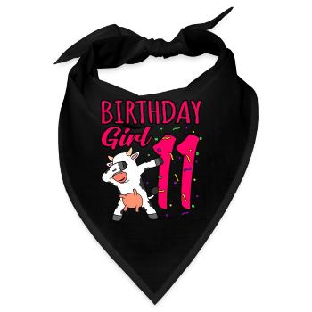 11. Geburtstag - Bandana - Schwarz - Vorne