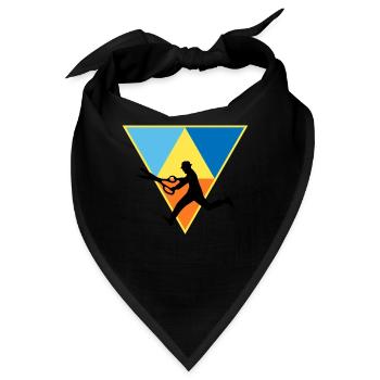 Distressed Editor - Bandana - Schwarz - Vorne