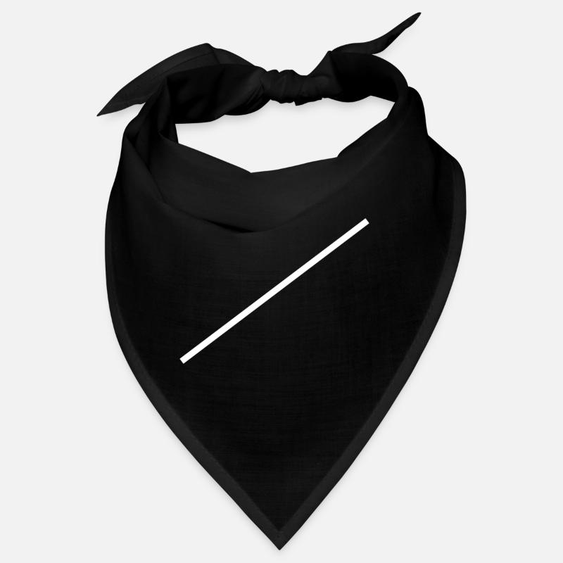 Weisse Linie Diagonal Bandana