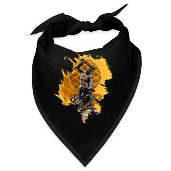 Herkulesbrunnen Augsburg - Bandana - Schwarz - Vorne