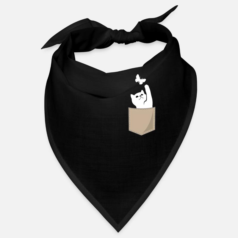 Katze Brusttasche Print Katzenliebhaber Geschenk Bandana
