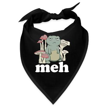 Lustiges Frosch Meh Geschenk - Bandana - Schwarz - Vorne