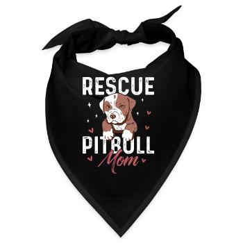 Pitbull - Bandana - Schwarz - Vorne