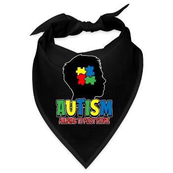 Autismus Autist - Bandana - Schwarz - Vorne