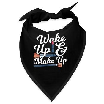 Wake Up & Make Up Makeup Artist - Bandana - Schwarz - Vorne