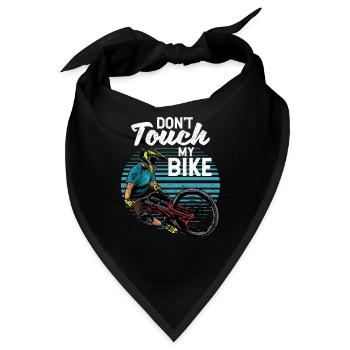 Berühren Sie nicht mein Fahrrad Bergabfahrt Enduro - Bandana - Schwarz - Vorne