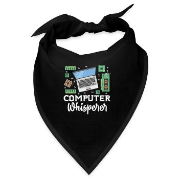 Computer - Bandana - Schwarz - Vorne