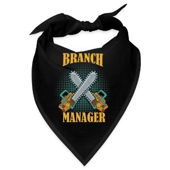 Branch Manager Woodworker Arborist - Bandana - Schwarz - Vorne