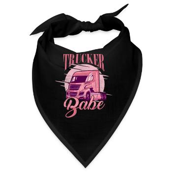 Trucker Babe Trucker Truck Driver - Bandana - Schwarz - Vorne