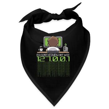 Programmierer Coder Software Entwickler - Bandana - Schwarz - Vorne