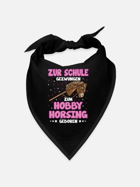 Hobby Horsing Hobby Horse Pferdemädchen - Bandana - Schwarz