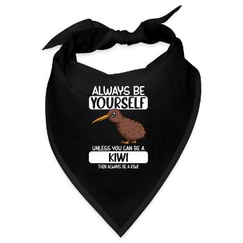 Kiwi Vogelliebhaber Birding Neuseeland Vögel - Bandana - Schwarz - Vorne