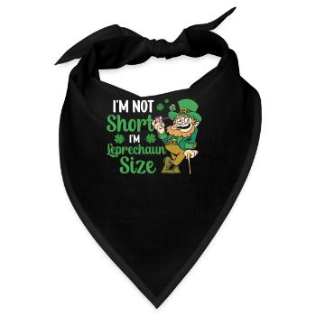 Ich Bin Nicht Klein Ich Habe Leprechaun Größe Ire - Bandana - Schwarz - Vorne
