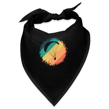 Paragliding Extremsport gleiten Hobby - Bandana - Schwarz - Vorne