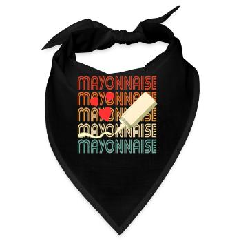 Liebe Mayonnaise Squeeze Geschenk - Bandana - Schwarz - Vorne