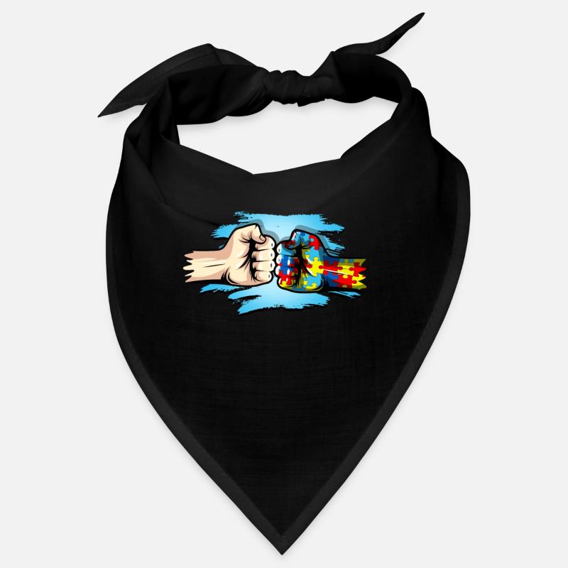Autismus Geschenk Autist Asperger ADHS Autism - Bandana - Schwarz