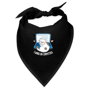 Computer - Bandana - Schwarz - Vorne