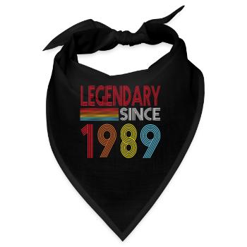 Legendär seit 1989 - Bandana - Schwarz - Vorne