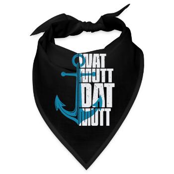 Wat Mutt Dat Mutt - Bandana - Schwarz - Vorne