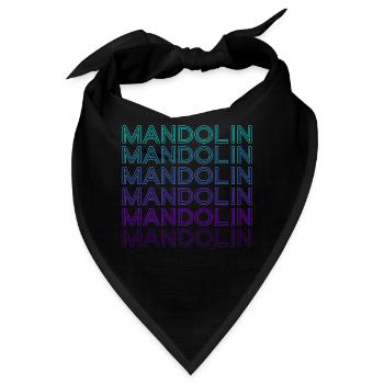 Mandoline Retro - Bandana - Schwarz - Vorne