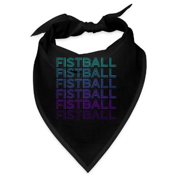 Faustball Retro - Bandana - Schwarz - Vorne