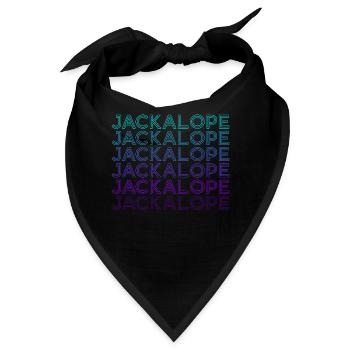Schakalope Hase Kryptozoologie Retro - Bandana - Schwarz - Vorne
