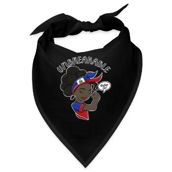 Haitian Girl Unbreakable I Haitian Heritage I - Bandana - Schwarz - Vorne